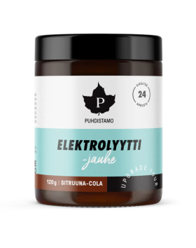 Puhdistamo Elektrolyyttijauhe, 120 g, Sitruuna-Cola
