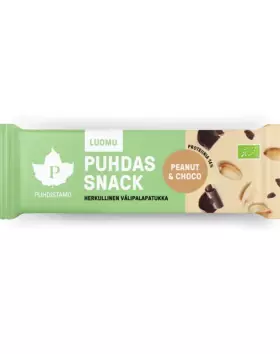Puhdistamo Puhdas Snack™ välipalapatukka, 40&nbsp;g, Peanut & Choco