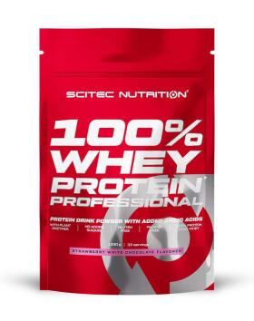 SCITEC 100% Whey Protein Professional 1000&nbsp;g (Bag), Strawberry White-Chocolate