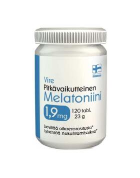 Vire Pitkävaikutteinen Melatoniini 1,9 mg, 120 tabl.