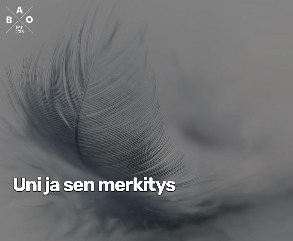 Uni ja sen merkitys