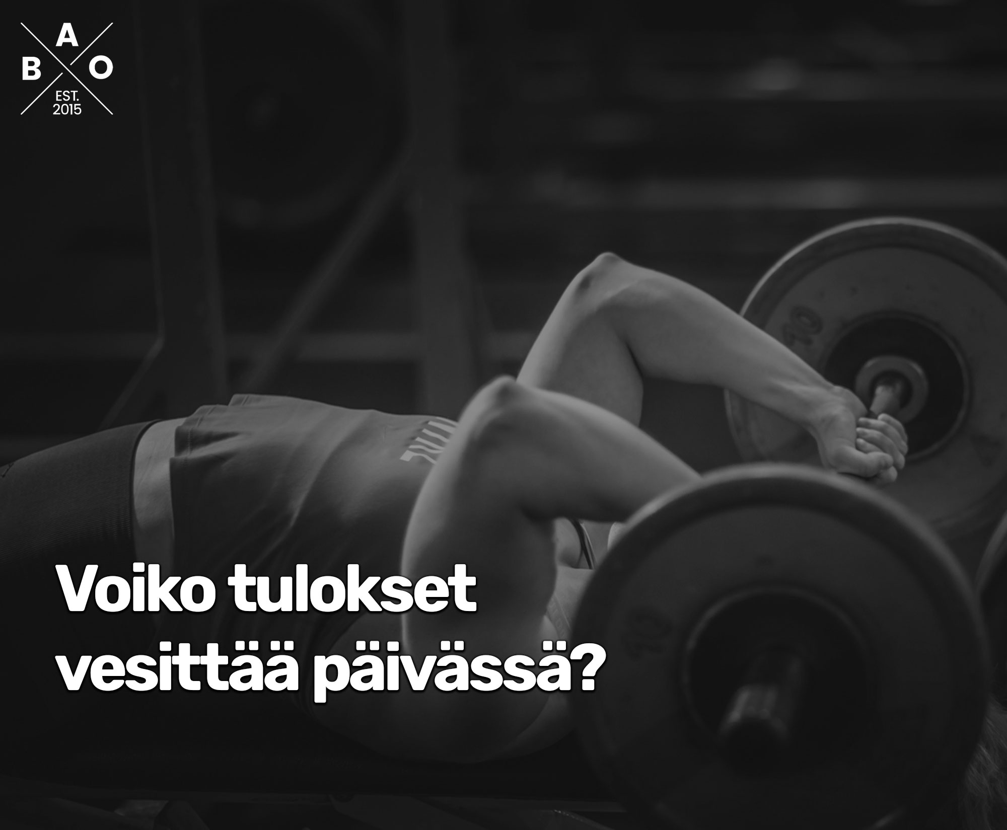 Voiko tulokset vesittää päivässä?