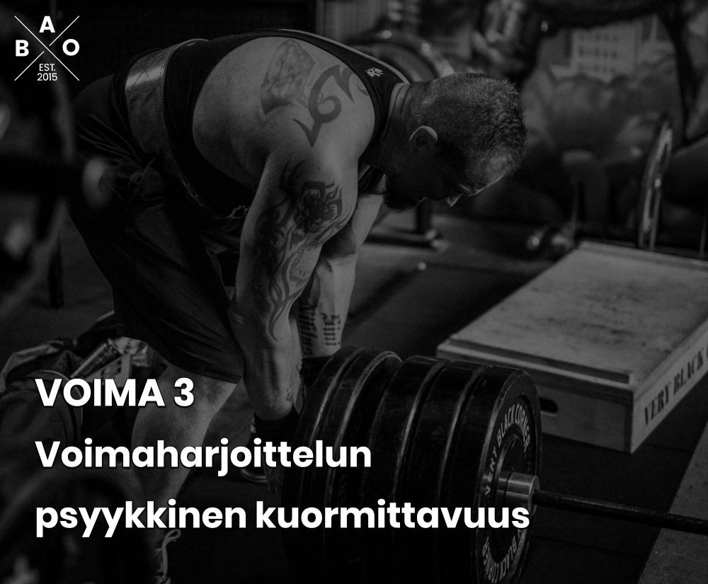 VOIMA 3: Voimaharjoittelun psyykkinen kuormittavuus